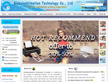 Tablet Screenshot of globalsublimation.net